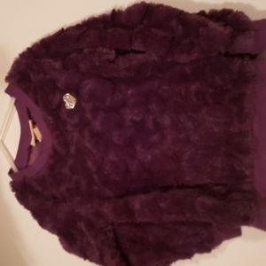 Girls purple juicy couture pull over sweater